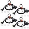 HYSHIKRA Auricolare leggero per walkie talkie a 2 pin con microfono e PTT | compatibili con Motorola GP300 DP1400 CP040 CLS1410 radios
