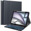 MoKo Custodia con Tastiera per iPad air 13 Pollici M4/M3//M2 2026/2025/2024, iPad Pro 12,9 Pollici 5a/6a generazione con Supporto per Matita, Tastiera Bluetooth Staccabile Multi-Angolo,Grigio Siderale