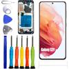 ERYNK Display LCD per Samsung Galaxy S21 SM-G990F, SM-G990F/DS [con cornice][nessuna funzione di impronte digitali] [6.2] display LCD Touch Screen Digitizer con set di attrezzi