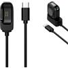 Generic Dock di ricarica magnetico di ricambio per DJI Mic Mini/Mic 3, cavo di alimentazione portatile USB da 100 cm, base di ricarica sicura per microfono mini trasmettitore wireless Lavalier microfono