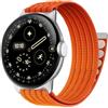 PinnWaa Cinturino Sport Loop in Nylon per Google Pixel Watch 5/4/3 45mm | Compatibile con Google Pixel Watch 5/4/3 45mm, Morbido, Traspirante, Regolabile Chiusura a Strappo per Uomo Donna,Arancione