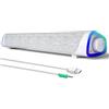 SOULION R30 Altoparlanti PC, Alimentazione USB Altoparlanti Computer, 3.5mm AUX, Luci LED Colorate con Pulsante di Interruttore, Casse PC Surround Soundbar per Computer, Portatile, Laptop, Desktop