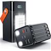 Batvansas Batteria esterna 75600mAh, PD 30W Power Bank Ricarica Rapida con 4 Cavi | 3.0A USB C Powerbank, 6 Port (4 USB-A & 2 Type-C), LED Display Digitale, Caricatore Esterno Portatile per Telefoni