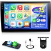 Motorsi 4GB+128GB Carplay Autoradio per Fiat Bravo 2008-2013 con Wireless Android Auto, Motorsi Bluetooth Car Stereo Incell Schermo con GPS Navigation/WiFi/RDS/FM/EQ/DSP/SWC/USB/Mirror Link/Canbus+ Telecamera