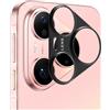 MGUEIAO Pellicola Fotocamera Compatibile con HUAWEI Pura 90 Pro, 2-Pezzi Cava in Lega di Alluminio Protezione della Lente, Senza Alterare la Qualità dell'Immagine - Nero