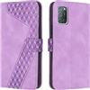 OKZone Cover per OPPO A52/A72/A92, Custodia in PU Pelle per OPPO A52/A72/A92, Custodia a Libro Protettiva Folio Portafoglio con Chiusura Magnetica e Slot per Carte Wallet Case Flip Cover (Porpora)