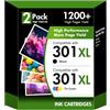 FUEXINK 301XL Cartuccia per 301 XL Nero e Colore Cartucce (1 Nero 1 Colore)