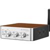 Qlearsoul HiCore H2 Amplificatore stereo Hi-Fi Bluetooth 5.4 - TI TPA3255 Classe D, uscita nominale 100W x2 (@4Ω), modalità BT anti-hijack, hub a 3 ingressi RCA/AUX/BT per altoparlanti passivi