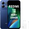 XIAOMI REDMI 17,Smartphone 4G+256GB,Helio G91-Ultra processore,display da 6,9 120Hz,Batteria da 7500mAh,Doppia fotocamera posteriore 50MP,Blu,Con caricatore da 67W