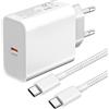 MZBESTCable Caricatore USB C 45 W, caricatore e cavo per Samsung S24 Ultra/S24 Plus/S23+/S25 Ultra/S23 FE/S22,A56 A55 A54 A25 A34 A53 A33 A23 5G Galaxy Note 20,Z Fold 4 5 6 7,Type C Presa di ricarica rapida S
