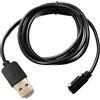 System-S Cavo USB 2.0 100 cm cavo di ricarica per Xiaomi Haylou LS05 Solar LS05 in nero
