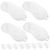 LALAFINA 12 mascherine monouso per gli occhi per ragazze da viaggio maschera per gli occhi di seta maschera viso viso occhi bendaggio occhi maschere monouso