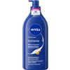 NIVEA Latte Corpo Nutriente per pelli secche e molto secche, 625 ml | Crema Corpo con Acido Ialuronico Puro al 100%, Olio di Mandorla Naturale e Siero Nutrimento Intenso, 72 ore di nutrimento