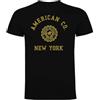 AMERICAN COLLEGE USA, T-Shirt, Polo, Felpe, Uomo, Donna, Camicia, Casual, Sportiva, Stampata, Abbigliamento, Unisex, Modello ACTSW4, Nero, M