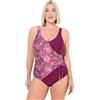 Ulla Popken Donna Costume Intero Viola 54