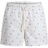JACK & JONES Jpstmaui Breeze Mini Stripe Swim SRT SN, Raggio di Luna, XL Uomo