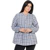 Ulla Popken Bluse mit Karomuster Camicette Donna