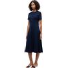 Tommy Hilfiger Interlock F&f Midi Dress Ww0ww50825 Abito Svasato Donna (Pacco da 1)
