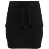 ONLY Onlpoptrash - Gonna da Donna con Cintura Cargo, Pnt Mini, Nero, XS