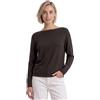 Street One Maglione Basic da Donna con Scollo a Barca, 3017790, caffè Nero, 42