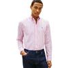 Tommy Hilfiger Uomo Camicia Flex Poplin Bold Stripe in Cotone, Rosa (Classic Pink/Stripe), S