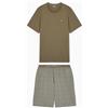 EMPORIO ARMANI T-Shirt+Shorts Pyjama Fantasia Uomo Verde M