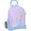 safta FROZEN SPIRIT - Zaino scuola 180, schienale ergonomico, con carrello Evolution, ideale per bambini di diverse età, comodo e versatile, qualità e resistenza, 33 x 14 x 42 cm, viola, M, Casual