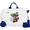 Marvel Joumma - Valigia per bambini, motivo: Marvel Avengers, rigida, in ABS, 27,9 l, 1,8 kg, 4 ruote, 45 x 31 x 20 cm, colore: bianco