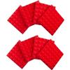 Gator Frameworks - Pannelli fonoassorbenti piramidali in schiuma spessa 5,1 cm, 30,5 x 30,5 cm, confezione da 8, colore: Rosso (GFW-ACPNL1212PRED-8PK)