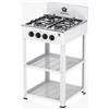 nextradeitalia 1 PZ CUCINA 4 FUOCHI 2 MENSOLE 49X49 CM BIANCO NextradeItalia Mod.FERX.AEEITD
