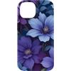 Deep Purple, Lavender & Lilac Flower Gif Custodia per iPhone 14 Carino Viola Fiori Lilla Vaporwave Estetica
