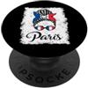 Paris France Black Girl Tees Parigi Francia Black Girl PopSockets PopGrip Adesivo