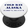 Alaska Cities & Towns Souvenir delle coordinate di Cold Bay Alaska PopSockets PopGrip Adesivo