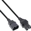 InLine 16811C cavo di alimentazione Nero 3 m Accoppiatore C14 Accoppiatore C15