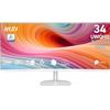 msi PRO MP341CQW E12 Monitor 34" UWQHD (3440×1440) Curvo 1500R, VA, 120Hz, 1ms, HDR Ready, Adaptive-Sync, Eye Care, Speaker Integrati, HDMI 2.0b, DP 1.4a, Frameless, Regolabile VESora inzio
