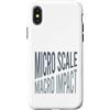 Whyitsme Design Custodia per iPhone X/XS Microbiologia Micro scala, impatto macro