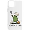 Funny Frog Meme Cooking Humor Gifts Men Custodia per iPhone 14 Plus Cuciniamo all'alba Frog Funny Frog Meme Cooking Chef Culinary