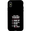 Multiple Myeloma Awareness Burgundy Ribb Custodia per iPhone X/XS Da fare oggi battere il guerriero del nastro della consapevolezza del mieloma multiplo