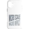 Whyitsme Design Custodia per iPhone 16 Plus Microbiologia Micro scala, impatto macro