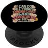 Groovy Philippians 4:13 Bible Verse Chri Posso fare tutto attraverso Cristo Christian Groovy Retro PopSockets PopGrip Adesivo