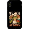 Frog Chef Breakfast Cooking Dawn Custodia per iPhone X/XS Cuciniamo alla cucina mattutina dello chef della rana dell'alba