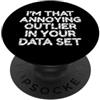 programming code PC computer nerd Langua Sono quel fastidioso outlier nel tuo set di dati PopSockets PopGrip Adesivo