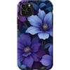 Deep Purple, Lavender & Lilac Flower Gif Custodia per iPhone 11 Pro Max Carino Viola Fiori Lilla Vaporwave Estetica