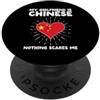 China Heart Flag Vintage Designs Il mio Ragazza è Cinese Nulla Spaventa Me - Cina Cuore PopSockets PopGrip Adesivo