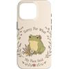 Fern & Frog Collective Custodia per iPhone 16 Pro Divertente rana sarcasmo floreale scusa per quello che la mia faccia ha detto