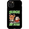 office reindeer boss humor sleigh paperw Custodia per iPhone 11 Pro Sleigh My Boss Renna Umorismo Ufficio