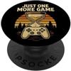 Funny Gamer Lifestyle Retro Gaming Conso Retro Gamer Humor Video Game Citazione Divertente Controller Joke PopSockets PopGrip Adesivo