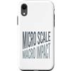 Whyitsme Design Custodia per iPhone XR Microbiologia Micro scala, impatto macro