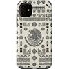 Folk Art Gifts Custodia per iPhone 11 Bandiera messicana modello azteco aquila serpente Messico Orgoglio