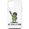 Funny Frog Meme Humor Gifts And Apparel Custodia per iPhone 12/12 Pro We Pedal At Dawn Frog Divertente Rana Meme Ciclista Amante Ciclista